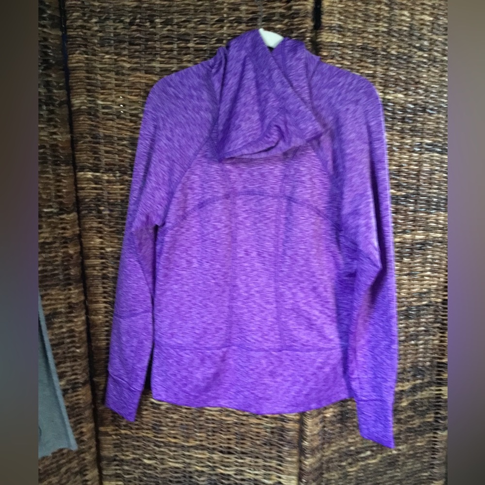 ATHLETA WOMEN’S STRENGTH HOODIE 2 FULL ZIP PURPLE AMETHYST SPACE DYE SIZE XL - Picture 5 of 15